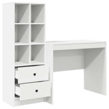 Scrivania con cassetto 2 pcs Bianco