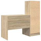 Scrivania con cassetto con lo scaffale 2 pcs Rovere Sonoma