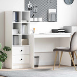 Scrivania con cassetto 2 pcs Bianco