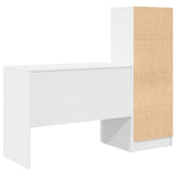 Scrivania con cassetto 2 pcs Bianco
