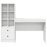 Scrivania con cassetto 2 pcs Bianco