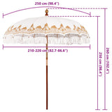 Parasol Balinese Crema 215 x 215 x 260 cm