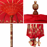 Parasol Balinese Rosso 185 x 185 x 260 cm