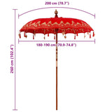 Parasol Balinese Rosso 185 x 185 x 260 cm