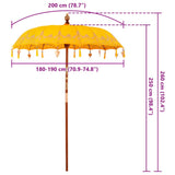 Parasol Balinese Giallo 185 x 185 x 260 cm