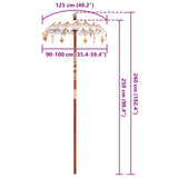 Parasol Balinese Crema 95 x 95 x 260 cm