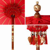 Parasol Balinese Rosso 95 x 95 x 260 cm