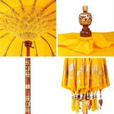 Parasol Balinese Giallo 125 x 125 x 260 cm