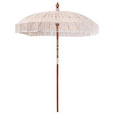 Parasol in macramè Crema 190 x 190 x 260 cm