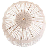 Parasol in macramè Crema 190 x 190 x 260 cm