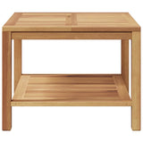 Tavolino da salotto con archiviazione Marrone 60 x 60 x 45 cm