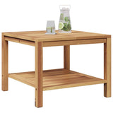 Tavolino da salotto con archiviazione Marrone 60 x 60 x 45 cm