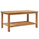 Tavolino da salotto con archiviazione Marrone 90 x 50 x 45 cm
