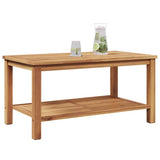Tavolino da salotto con archiviazione Marrone 90 x 50 x 45 cm