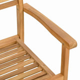 Sedie impilabili da giardino 4 pcs Marrone 55.5 x 55.5 x 90 cm