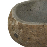 Basin in pietra fluviale (30-37) x (25-30) x 12 cm Pietra fiume