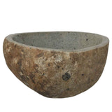 Basin in pietra fluviale (30-37) x (25-30) x 12 cm Pietra fiume