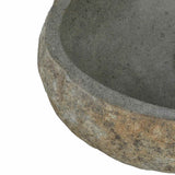 Basin in pietra fluviale Grigio chiaro 45 x 35 x 15 cm