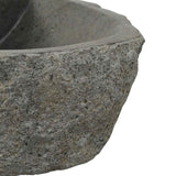 Lavabo a parete Grigio 37 x 30 x 12 cm Pietra fiume
