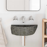 Lavabo a parete Grigio 37 x 30 x 12 cm Pietra fiume