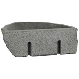 Lavabo a parete Grigio 37 x 30 x 12 cm Pietra fiume
