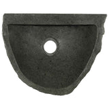 Lavabo a parete Grigio 37 x 30 x 12 cm Pietra fiume