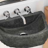 Lavabo a parete Grigio 45 x 35 x 15 cm Pietra fiume
