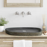 Lavabo a parete Grigio (38-45) x (30-35) x 15 cm