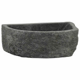 Lavabo a parete Grigio 45 x 35 x 15 cm Pietra fiume
