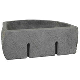 Lavabo a parete Grigio 45 x 35 x 15 cm Pietra fiume