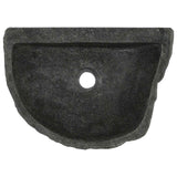Lavabo a parete Grigio 45 x 35 x 15 cm Pietra fiume