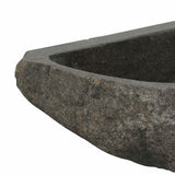 Lavabo Grigio (30-37) x (30-37) x 12 cm Pietra di Fiume
