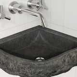 Lavabo Grigio (30-37) x (30-37) x 12 cm Pietra di Fiume