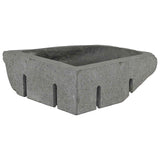 Lavabo Grigio (30-37) x (30-37) x 12 cm Pietra di Fiume