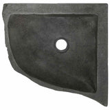 Lavabo Grigio (30-37) x (30-37) x 12 cm Pietra di Fiume