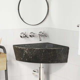 Lavabo Grigio (38-45) x (38-45) x 12 cm Pietra di Fiume