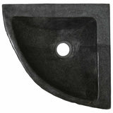 Lavabo Grigio (38-45) x (38-45) x 12 cm Pietra di Fiume