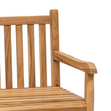 Panchina da giardino 114 x 60 x 90 cm Legno di teak solido