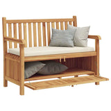 Panchina da giardino 114 x 60 x 90 cm Legno di teak solido
