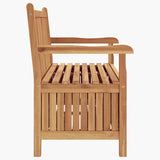 Panchina da giardino 114 x 60 x 90 cm Legno di teak solido