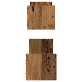 Scaffale da parete 2 pcs Legno vecchio 60 x 16 x 14 cm