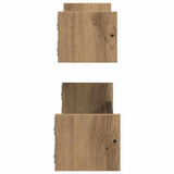 Scaffale da parete A parete 2 pcs Rovere artigianale