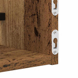 Scaffale da parete 2 pcs Legno vecchio 80 x 16 x 14 cm