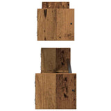 Scaffale da parete 2 pcs Legno vecchio 80 x 16 x 14 cm