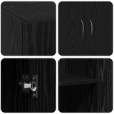 Mobile per Ufficio Rovere Nero 70 x 32 x 77.5 cm