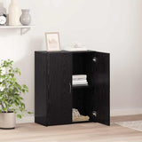Mobile per Ufficio Rovere Nero 70 x 32 x 77.5 cm