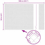 Recinzione a rete metallica Grigio 10 x 1.6 m Acciaio