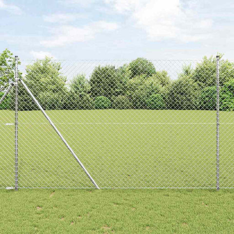 Recinzione a maglie di catena Argento 10 x 1.6 m