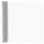 Recinzione a maglie di catena Argento 10 x 1.6 m