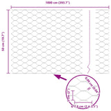 Recinzione Esagonale Verde 0,5 x 10 m PVC